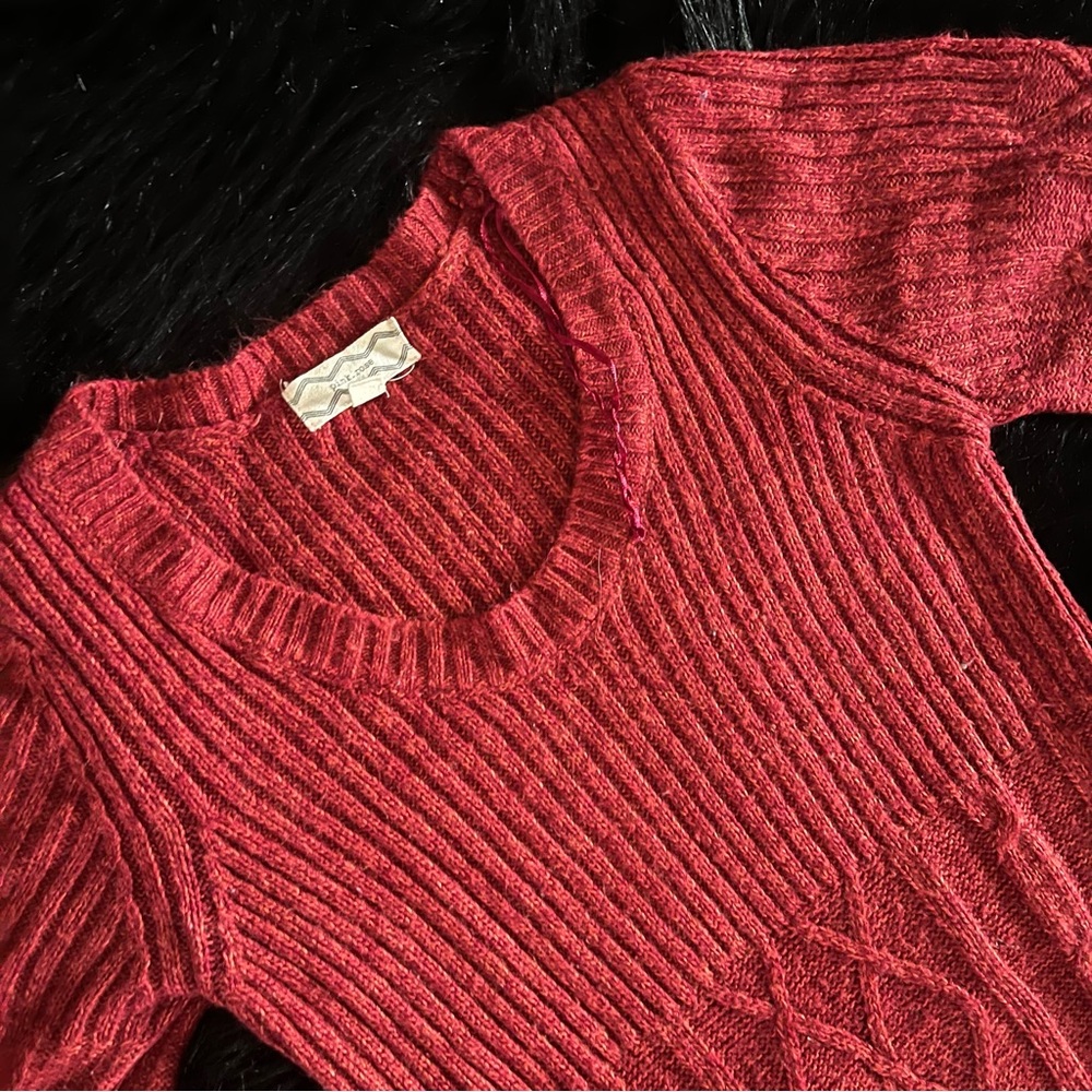 Red Sweater Dress - Picture 2 of 3